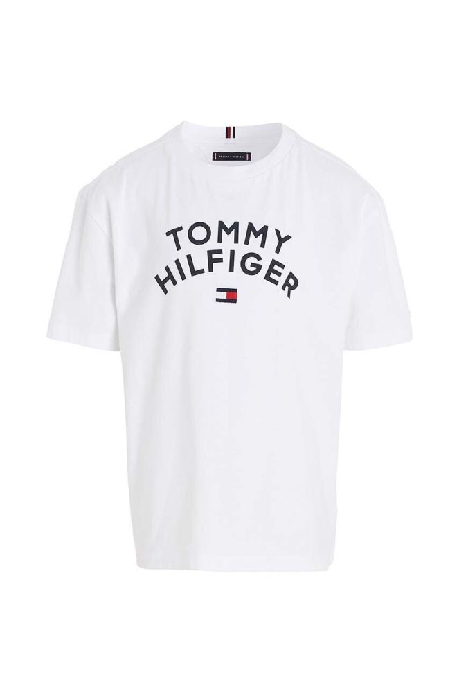 Дитяча бавовняна футболка Tommy Hilfiger колір білий з принтом (3527657)