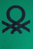 Дитячий бавовняний лонгслів United Colors of Benetton колір зелений з принтом (3390723) Дитячий бавовняний лонгслів United Colors of Benetton колір зелений з принтом (3390723)