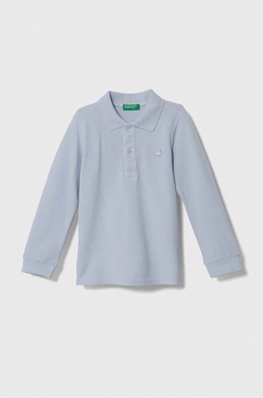 Сорочка United Colors of Benetton однотонний колір блакитний