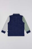 Дитячий бавовняний лонгслів zippy колір синій (3582229)