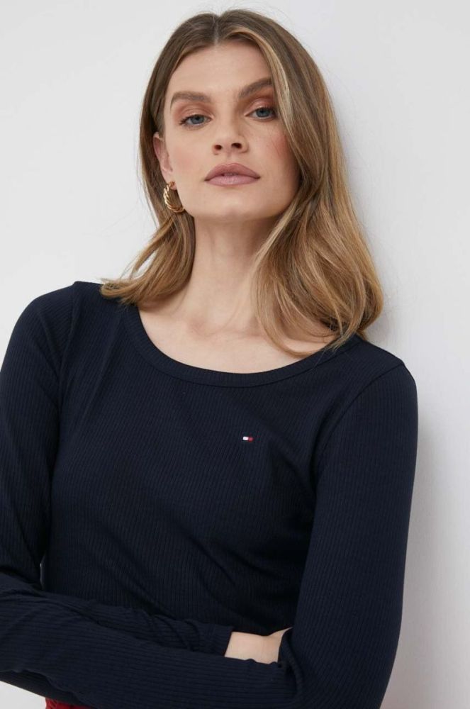 Лонгслів Tommy Hilfiger жіночий колір синій (3284068) фото 4