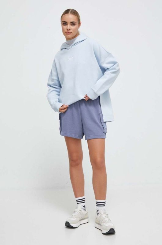 Лонгслів Reebok Classic жіночий колір сірий півгольф фото 2