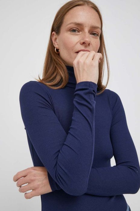 Лонгслів Polo Ralph Lauren жіночий колір синій гольф