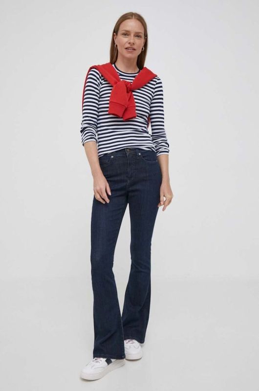 Бавовняний лонгслів Polo Ralph Lauren колір синій (3390825) фото 2