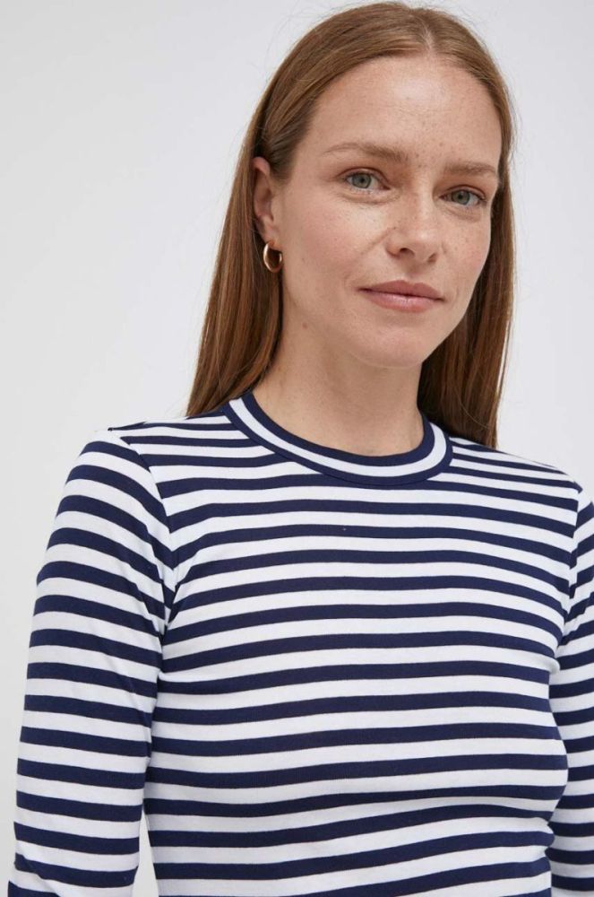 Бавовняний лонгслів Polo Ralph Lauren колір синій (3390825) фото 4