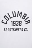 Бавовняний лонгслів Columbia колір бежевий