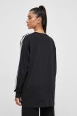 Бавовняний лонгслів adidas Originals колір чорний