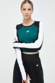 Лонгслів для тренувань adidas Performance Techfit колір зелений