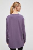 Бавовняний лонгслів adidas Originals колір фіолетовий
