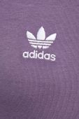 Бавовняний лонгслів adidas Originals колір фіолетовий