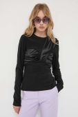 Блузка Stine Goya колір чорний однотонна