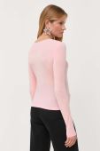 Лонгслів Rotate жіночий колір рожевий