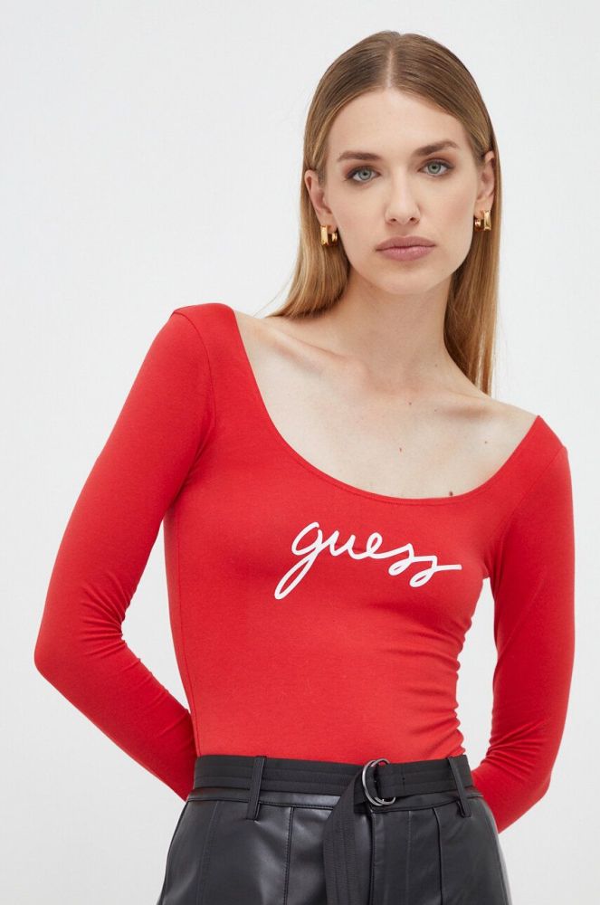 Боді Guess жіночі колір червоний (3654908)