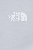 Бавовняний лонгслів The North Face колір сірий