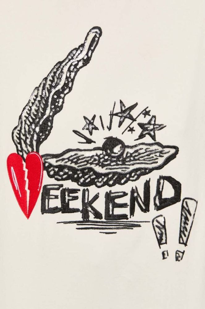 Лонгслів Weekend Max Mara жіночий колір бежевий (3403451) фото 5