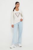 Лонгслів Guess жіночий колір бежевий (3527726)