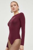 Боді Guess жіночі колір бордовий