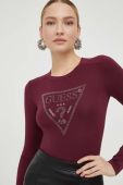 Боді Guess жіночі колір бордовий