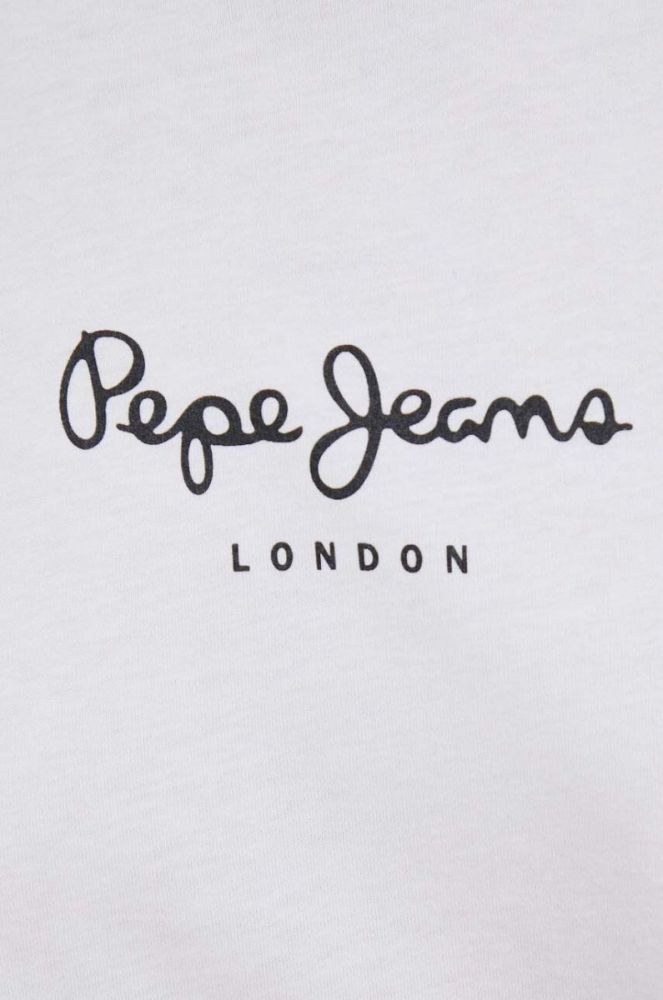 Бавовняний лонгслів Pepe Jeans Wendys колір білий фото 5