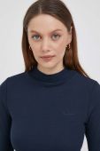 Лонгслів Pepe Jeans жіночий колір синій півгольф
