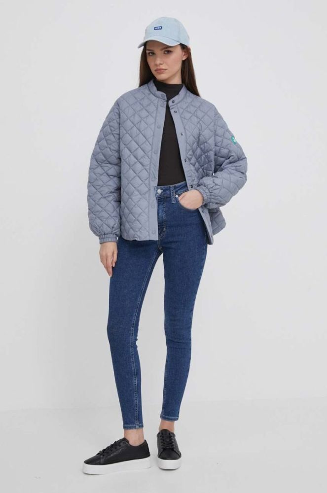 Лонгслів Pepe Jeans жіночий колір чорний півгольф фото 2