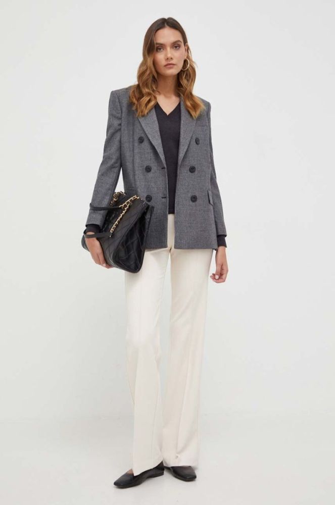 Вовняний светр Max Mara Leisure жіночий колір сірий легкий (3408183) фото 2