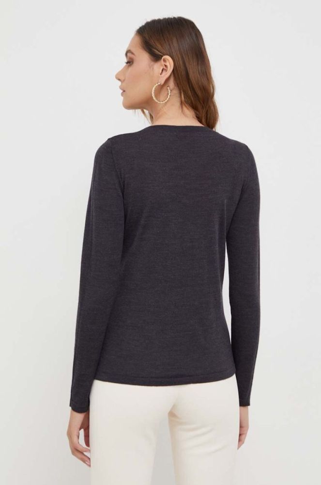 Вовняний светр Max Mara Leisure жіночий колір сірий легкий (3408183) фото 3