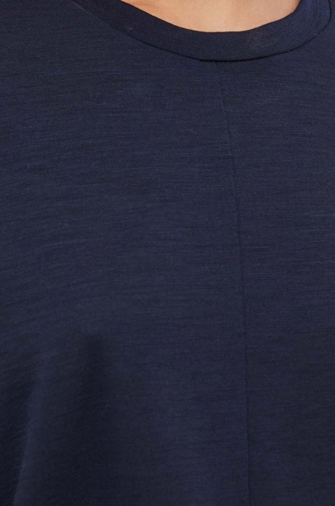 Вовняний лонгслів Max Mara Leisure колір синій фото 4