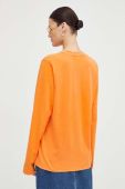 Бавовняний лонгслів R?sum? колір помаранчевий