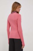 Лонгслів United Colors of Benetton жіночий колір рожевий півгольф