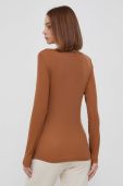 Лонгслів Tommy Hilfiger жіночий колір коричневий (3523158)