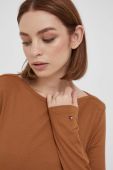 Лонгслів Tommy Hilfiger жіночий колір коричневий (3523158)
