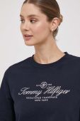 Бавовняний лонгслів Tommy Hilfiger колір синій (3632742)