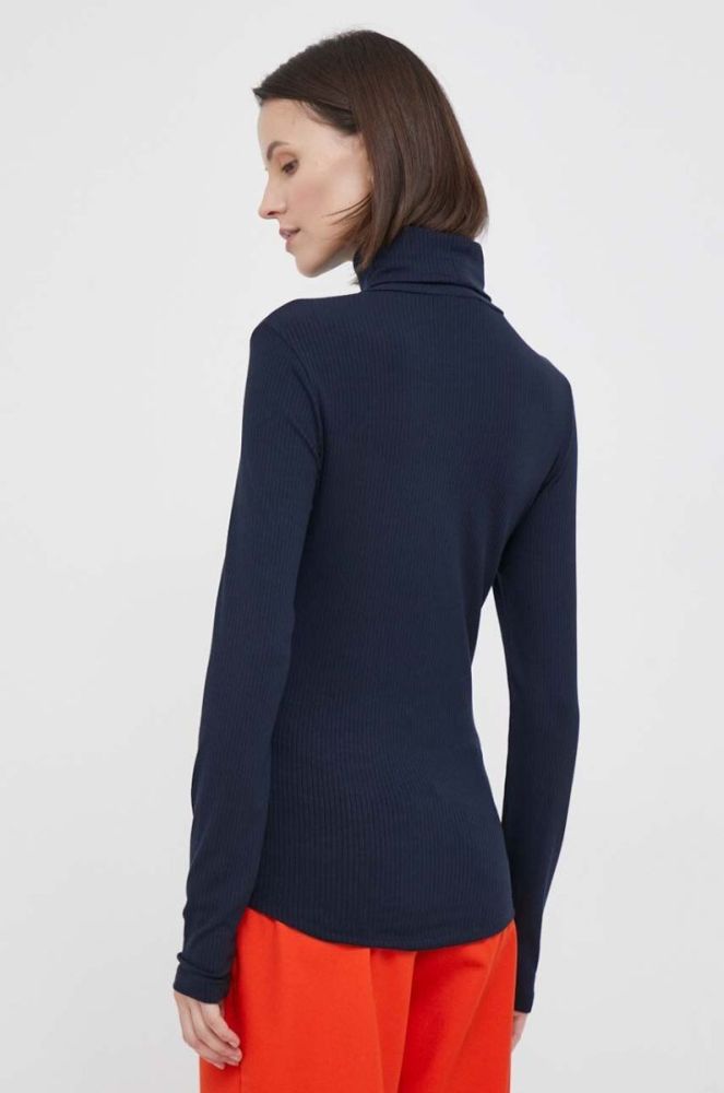 Лонгслів Tommy Hilfiger жіночий колір синій гольф (3419350) фото 3