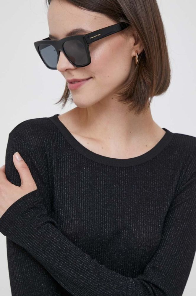 Лонгслів Tommy Hilfiger жіночий колір чорний (3433959) фото 4