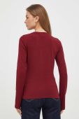 Лонгслів Trussardi жіночий колір бордовий