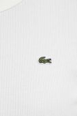 Бавовняний лонгслів Lacoste колір білий