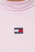 Лонгслів Tommy Jeans жіночий колір рожевий гольф