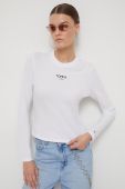 Бавовняний лонгслів Tommy Jeans колір білий (3574399)