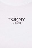 Бавовняний лонгслів Tommy Jeans колір білий (3574399)
