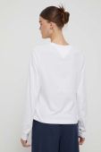 Бавовняний лонгслів Tommy Jeans колір білий (3577491)