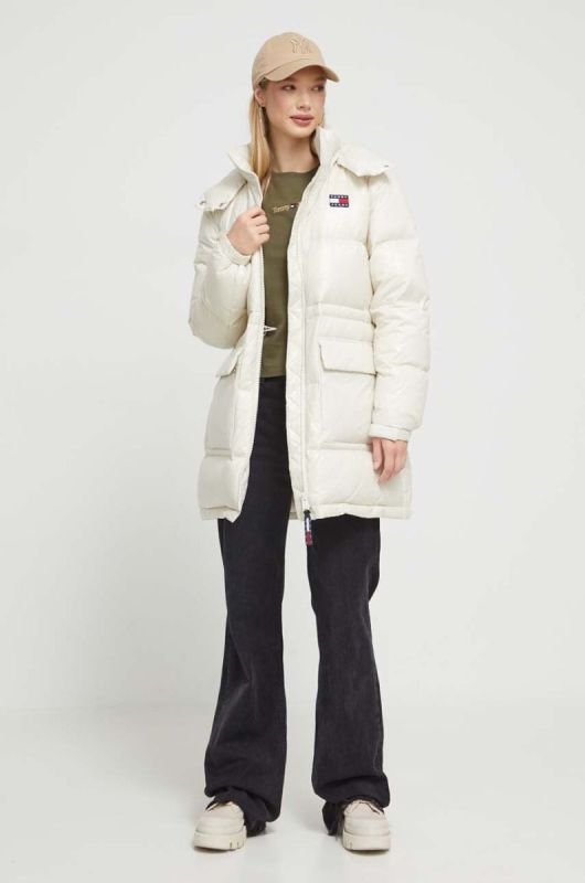 Бавовняний лонгслів Tommy Jeans колір зелений фото 2