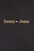 Бавовняний лонгслів Tommy Jeans колір чорний (3577501)