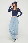 Лонгслів Tommy Jeans жіночий колір синій