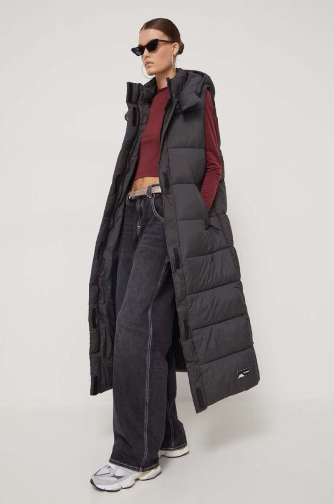 Лонгслів Superdry жіночий колір бордовий фото 4