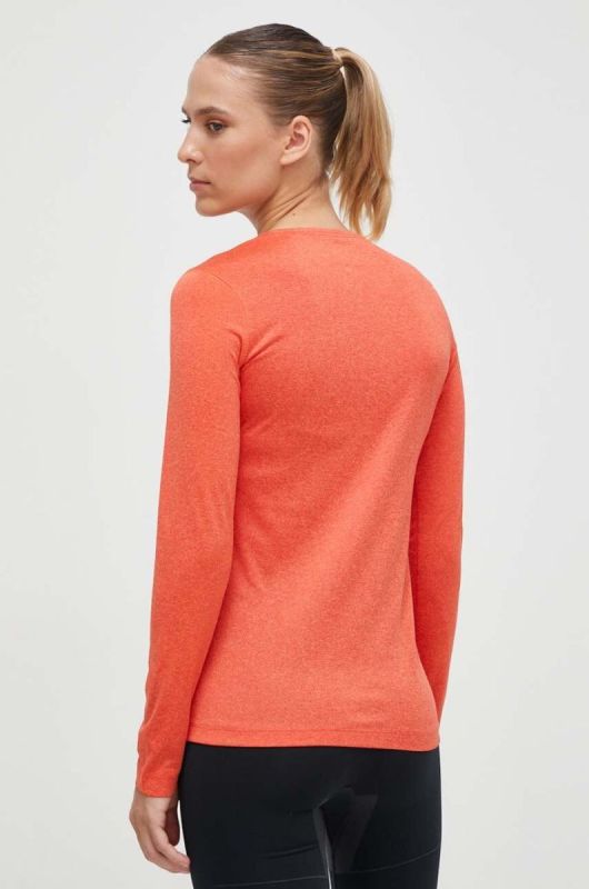 Спортивний лонгслів Jack Wolfskin Sky Thermal колір помаранчевий фото 2