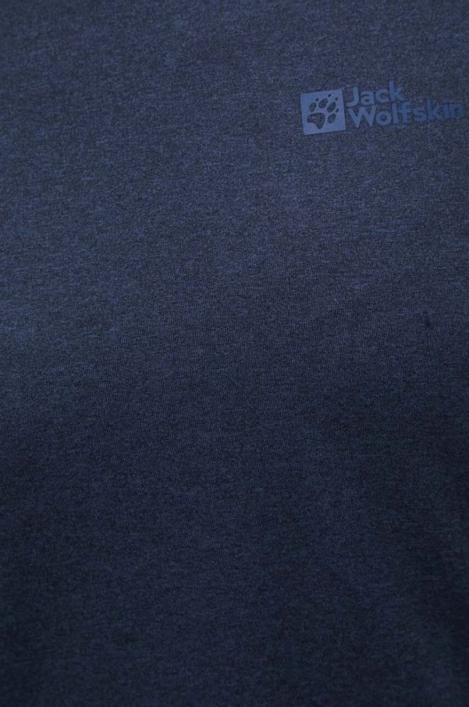 Спортивний лонгслів Jack Wolfskin Sky Thermal колір синій фото 4