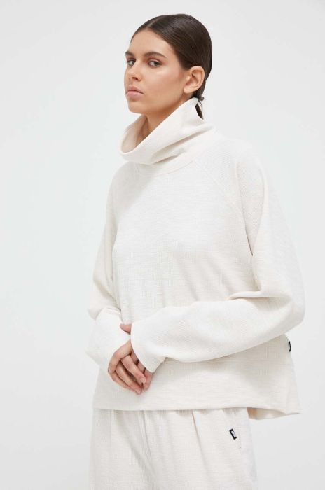 Кофта Dkny жіноча колір бежевий однотонна (3408226)