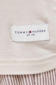 Лонгслів лаунж Tommy Hilfiger колір бежевий