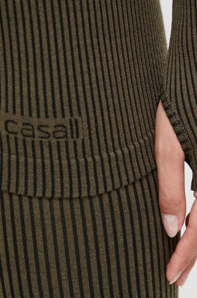 Лонгслів для тренувань Casall колір зелений фото 5